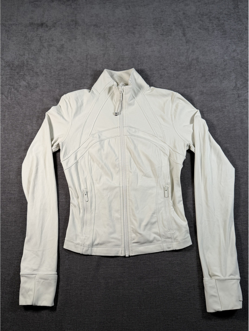 Lululemon Define Jacket in White Opal, Size 4